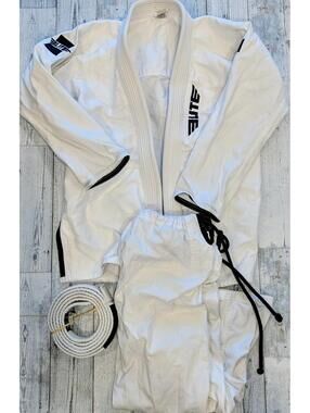 Elite Sports BJJ GI IBJJF Kimono BJJ Jiu Jitsu GI Preshrunk Fabric Mens Size A2